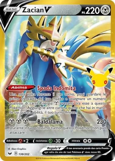Zacian V 30th Italiano image 1